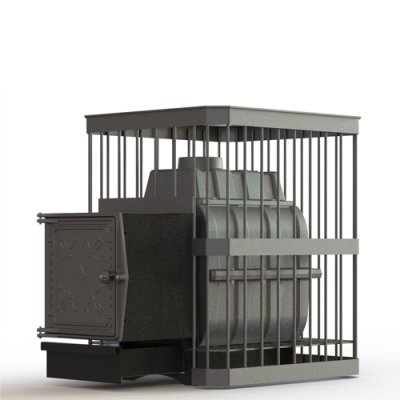 печь для бани fireway паровар сетка-прут 24 (211) дровяная