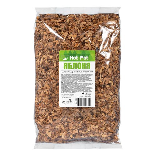 детальное фото щепа для копчения яблоня 1л, hot pot банные штучки в интернет-магазине Дачный Эксперт