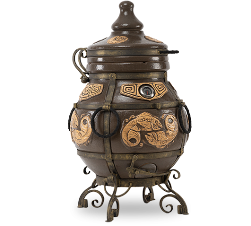 детальное фото тандыр экотандыры шар черный, откидная крышка в интернет-магазине Дачный Эксперт