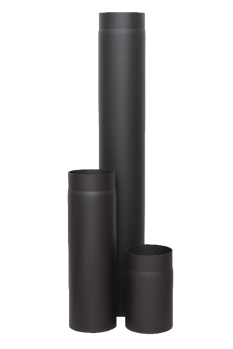 Дымоход КПД стальной (08ПС/2 мм) ф150 L=0,5м черный