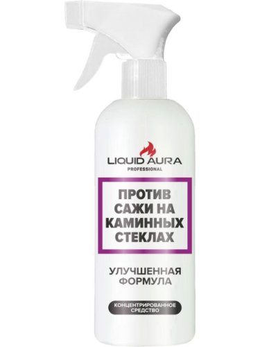 средство против сажи на каминных стеклах liquid aura 500 мл 