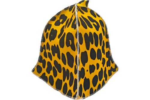 детальное фото шапка для бани "леопард" бацькина баня в интернет-магазине Дачный Эксперт