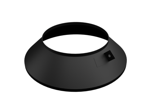 Юбка Феррум  (430/0,5 мм) нержавеющая, для крышной разделки, ф210 черный