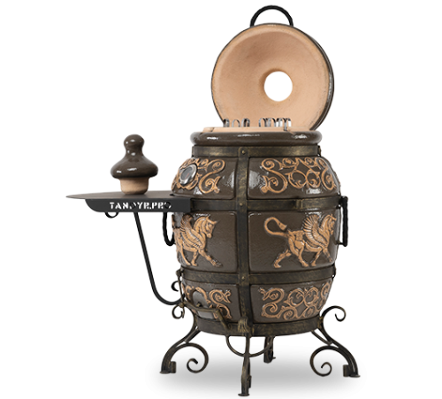 детальное фото тандыр экотандыры перс толпар,с откидной крышкой, 1 столик, черный в интернет-магазине Дачный Эксперт