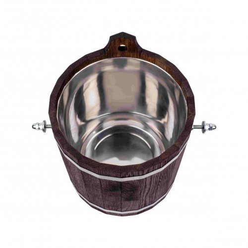 детальное фото обливное устройство 16л с нержавеющей вставкой woodson дуб темный в интернет-магазине Дачный Эксперт