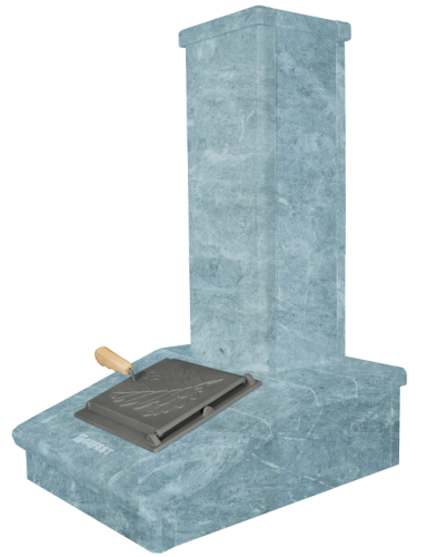 облицовка на трубу gfs авангард 24 м/п2 классика талькохлорит 115х790 3 яруса под шибер