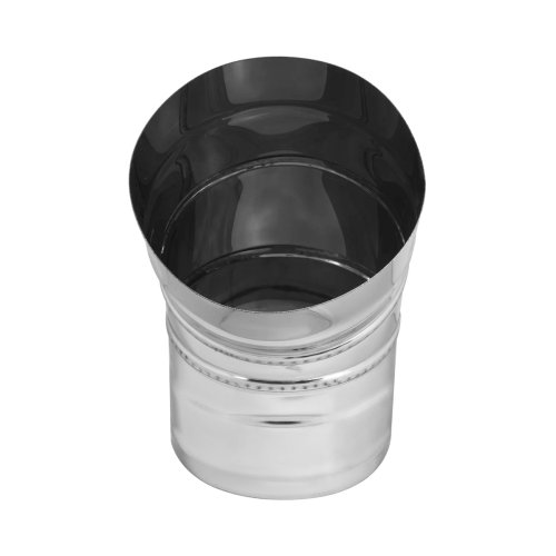 Колено Феррум угол 135°, нержавеющее (430/0,8мм) ф150 черный