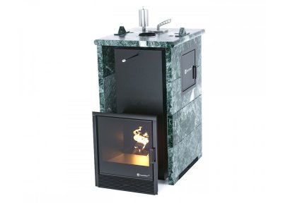 печь для бани изистим сочи м2 premium в трехст.кожухе из змеевика закр.верх бок.вход слева(aisi 321)