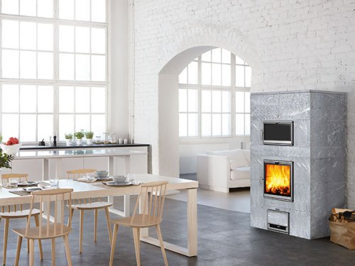 печь-камин tulikivi tlu2000/50 classic с духовкой (нижнее)