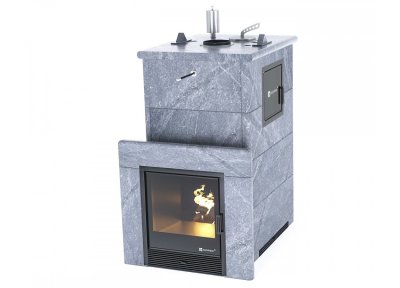 печь для бани изистим геленджик м2 premium в четыр.кожухе из талькохл. закр.верх бок.вход слева 321