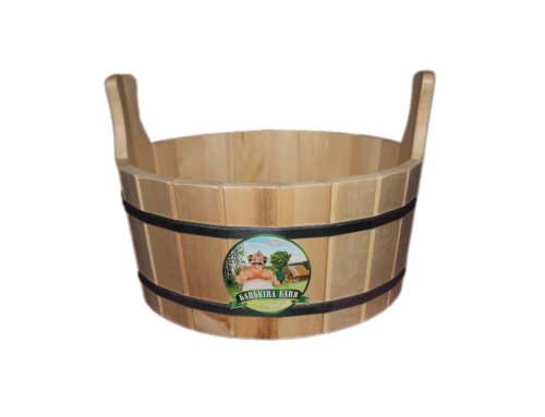 детальное фото шайка с пластиковой вставкой15л, бацькина баня в интернет-магазине Дачный Эксперт