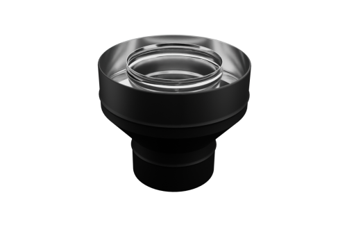 Переход Феррум на сэндвич нержавеющий, (430/0,8мм), ф115/200, по воде (черный)