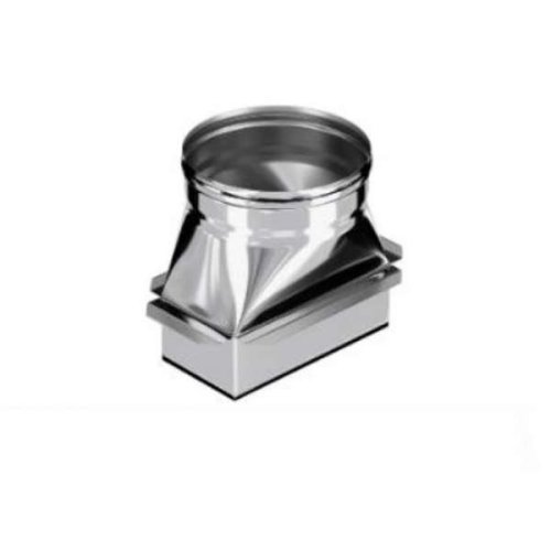 Переход Craft нержавеющий (304/0,5 мм) c кирпичной кладки 125х250мм на ф150