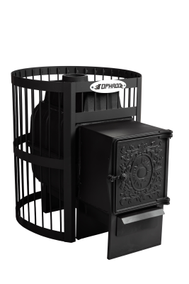 печь для бани торнадо-16 чугунная дт-4 сетка дровяная