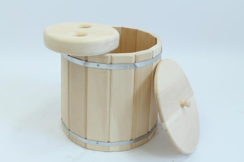 детальное фото кадка для соления 10 л. из кедра с крышкой и гнетом в интернет-магазине Дачный Эксперт