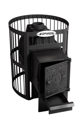 печь для бани торнадо-16 чугунная дт-4 сетка дровяная