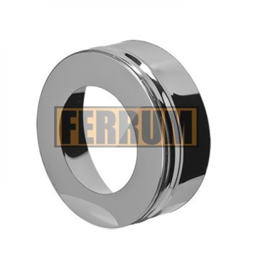 Заглушка Феррум с отверстием нержавеющая (430/0,5мм) ф120/200