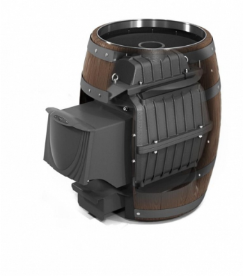 печь для бани тмф бочка вариата cast дверка антрацит  баррель палисандр *