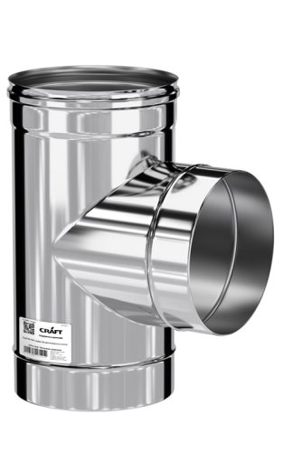 Тройник Craft 90° нержавеющий (316/0,5) ф200 по воде