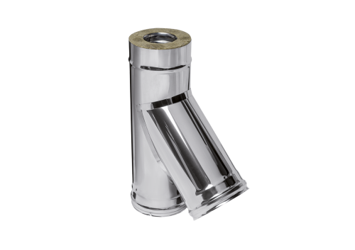 Тройник Феррум утепленный угол 135° нержавеющий (430/0,5мм)/зеркальный, ф300/400, по воде