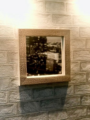 детальное фото зеркало 30*30, горячего тиснения питон, пэм в интернет-магазине Дачный Эксперт