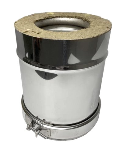 Дымоход Craft утепленный нержавеющий (316/0,8/полимер) ф130/230 L=1м по воде