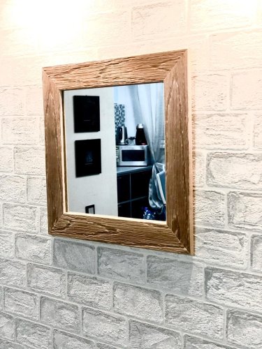 детальное фото зеркало 30*40, горячего тиснения венге, пэм в интернет-магазине Дачный Эксперт