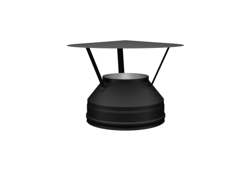 Оголовок Феррум нержавеющий, (430/0,5 мм), ф150/210, по воде черный 