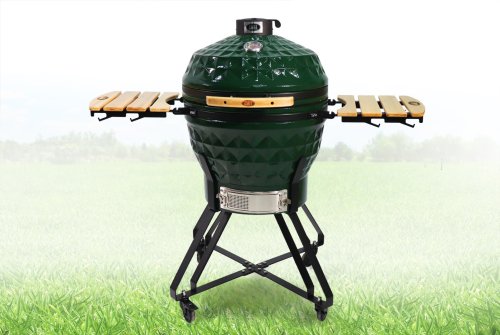 детальное фото гриль start grill pro green керамический диаметр чаши 61см, с чехлом в интернет-магазине Дачный Эксперт