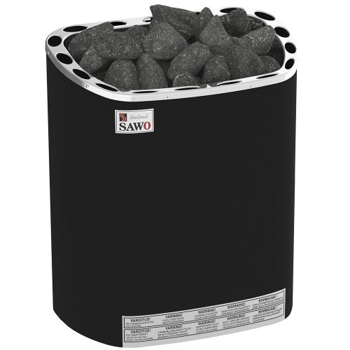 печь для бани электрическая sawo scandia sca-60ns-p-f выносной пульт, нерж. сталь, чёрная 6,0 квт